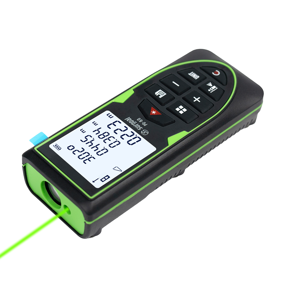 Stud Finder With Laser Level - Pengukur Jarak Laser Hijau 120m, Dapat