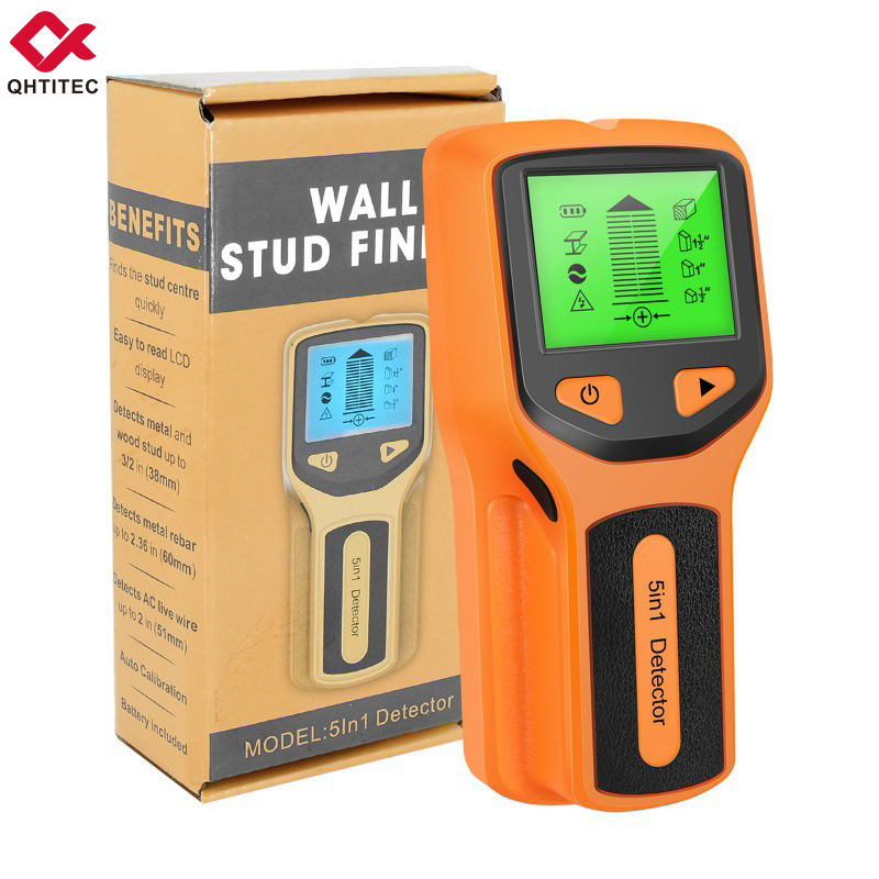 Stud Finder Wall Scanner 5 In 1 - Detektor Penemukan Tiang Dinding 5-in-1 dengan