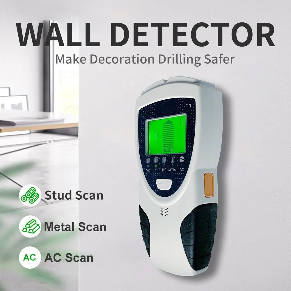 Stud Finder Center Finder Edge - Pencari Stud Digital 5 in 1,