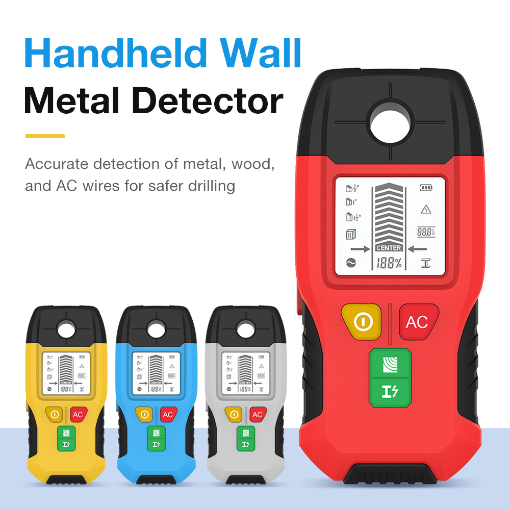 Stud Finder Center Finder Edge - Pencari Stud WH-100 dengan Layar LCD,