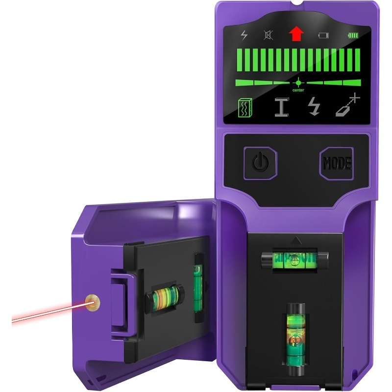 Stud Detector With Metal Ac Wire - Pencari Tiang Dinding, Detektor Tiang, Pencari