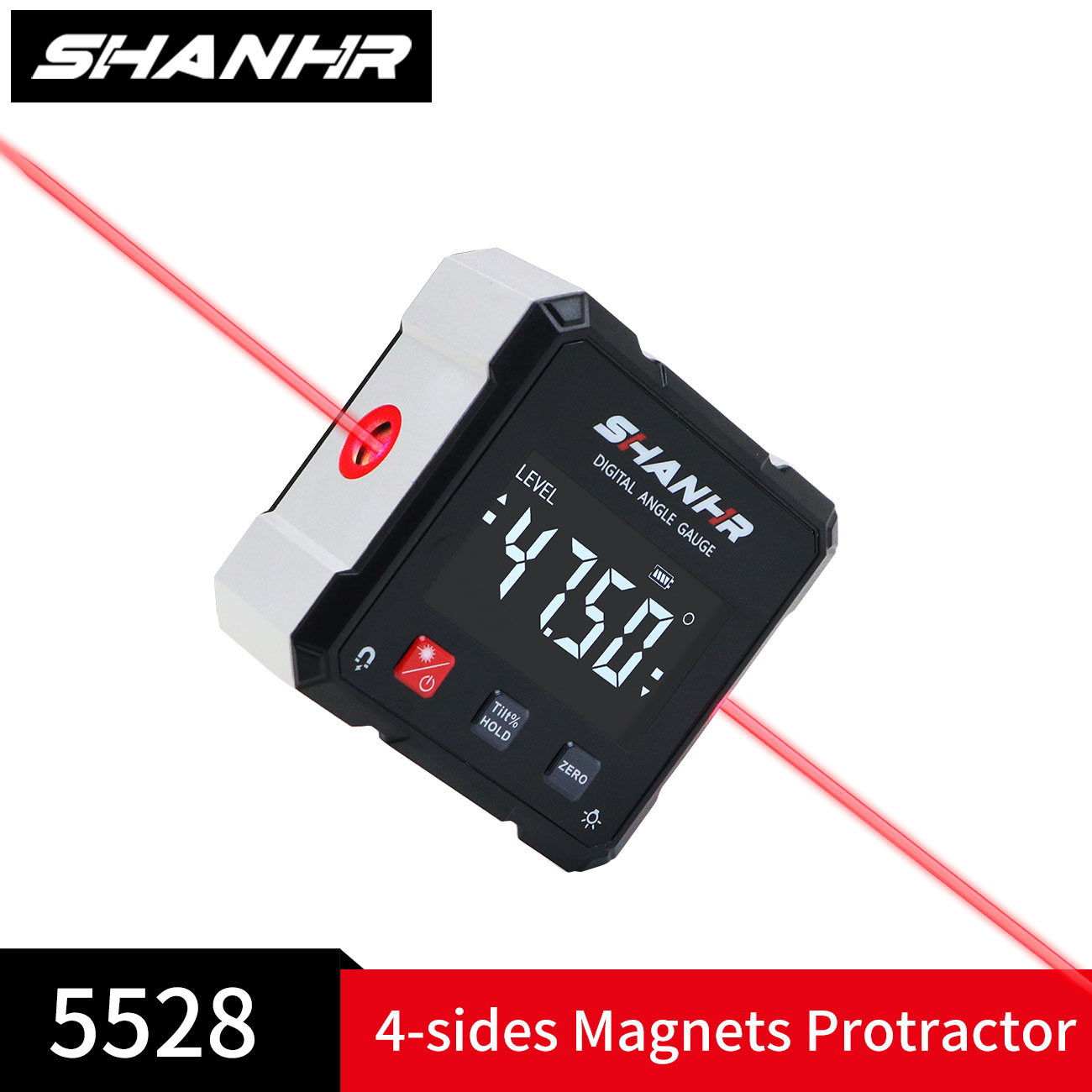Stud Finder With Laser Level - SHANHR Angle Laser Level Dengan 4