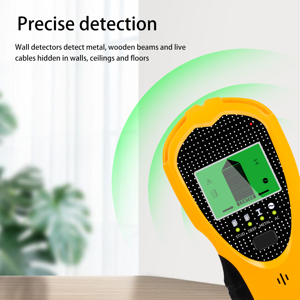 Stud Finder Wall Scanner 5 In 1 - Detektor Logam Genggam Multifungsi 5-in-1, Pemindai