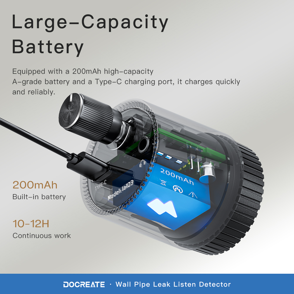 Pipe Detector Wall Scanner - Kit Detektor Kebocoran Air Pipa Dinding
