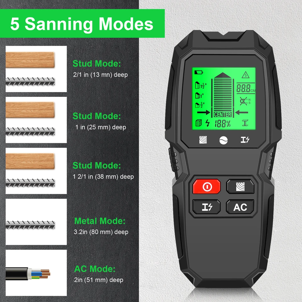 HW-QB6, Alat Pendeteksi dan Pe - Stud Finder Center Finder Edge ulasan dan harga