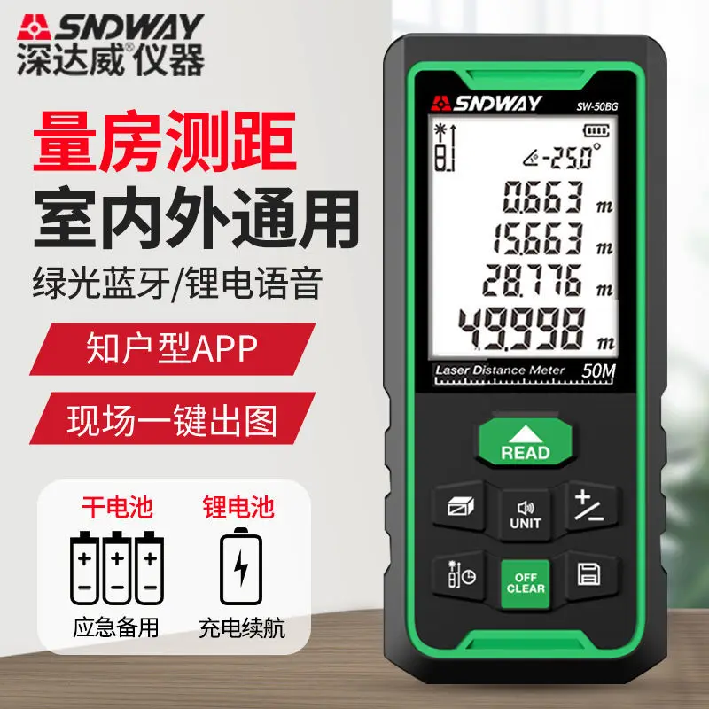 Alat Ukur Jarak Laser SNDWAY S - Stud Finder With Laser Level ulasan dan harga