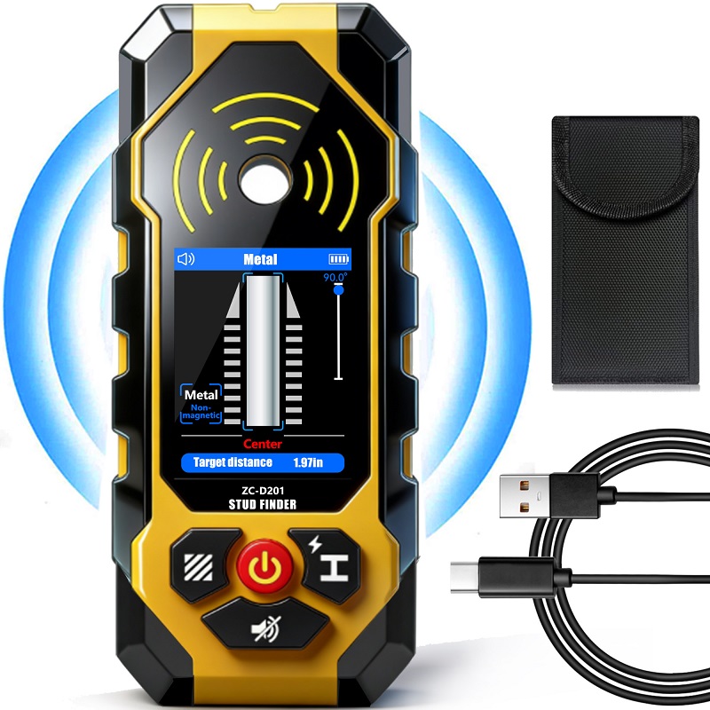 ZC-D201 Pendeteksi Tiang Dindi - Stud Finder Center Finder Edge ulasan dan harga