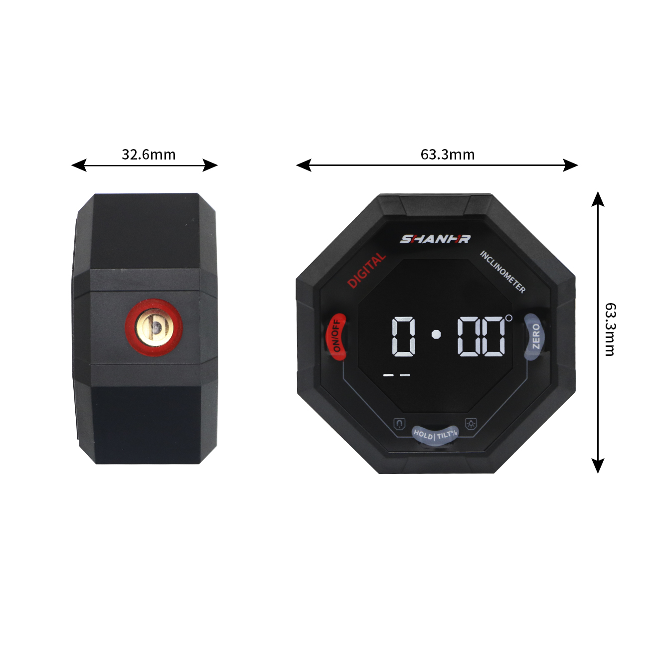 SHANHR Octagon Digital Angle F - Stud Finder With Laser Level ulasan dan harga