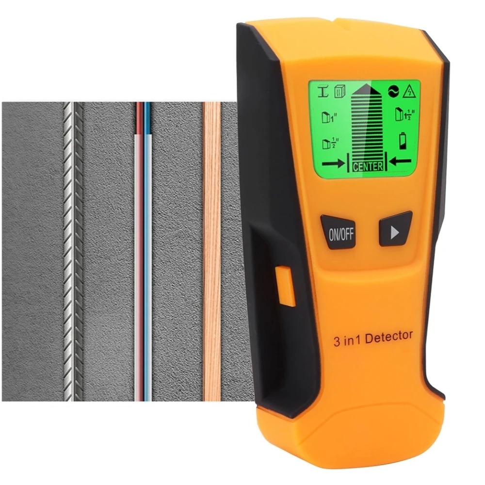 Detektor Logam Dinding 3 in 1  - Wall Scanner Rebar Detector ulasan dan harga