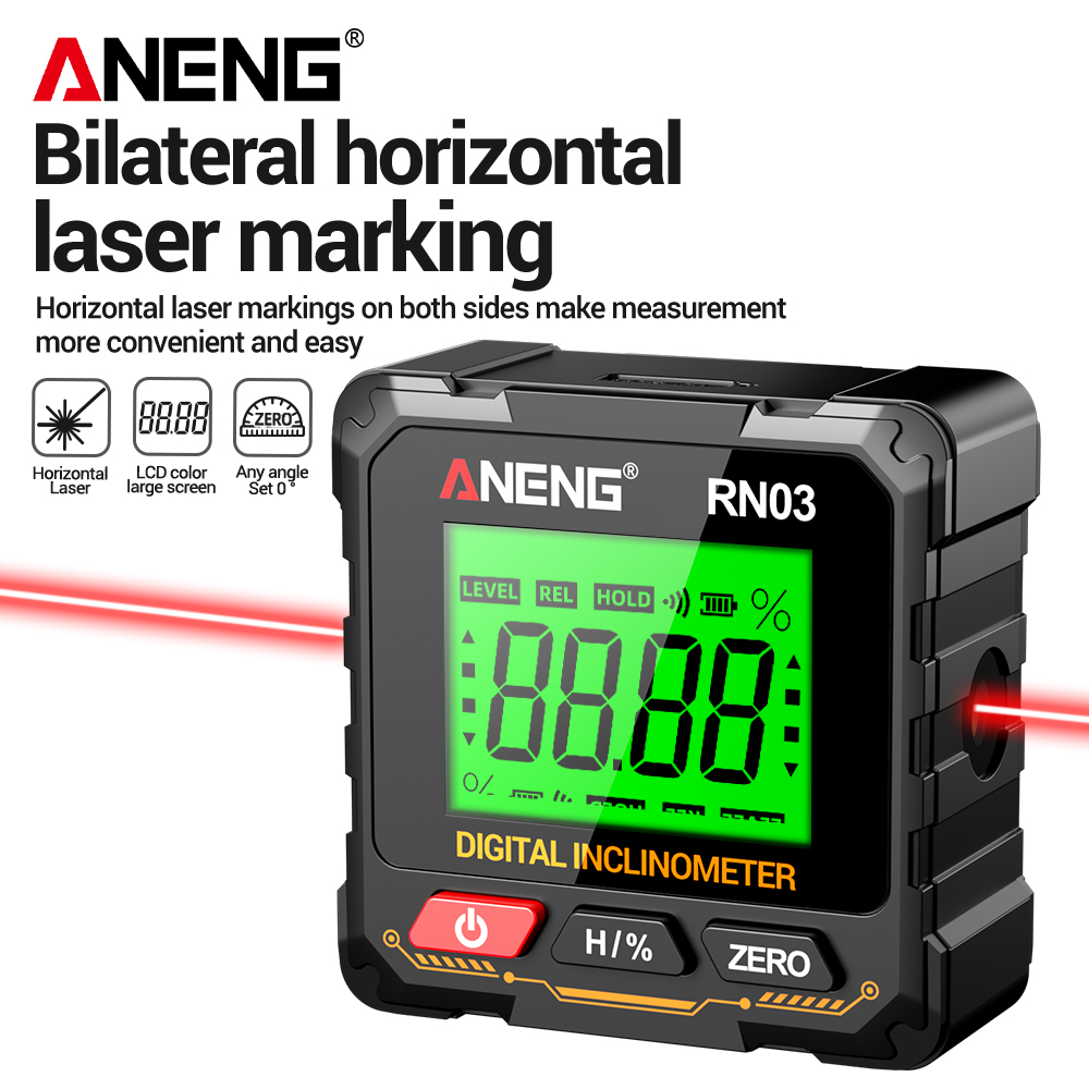 Pengukur Sudut Digital Magneti - Stud Finder With Laser Level ulasan dan harga