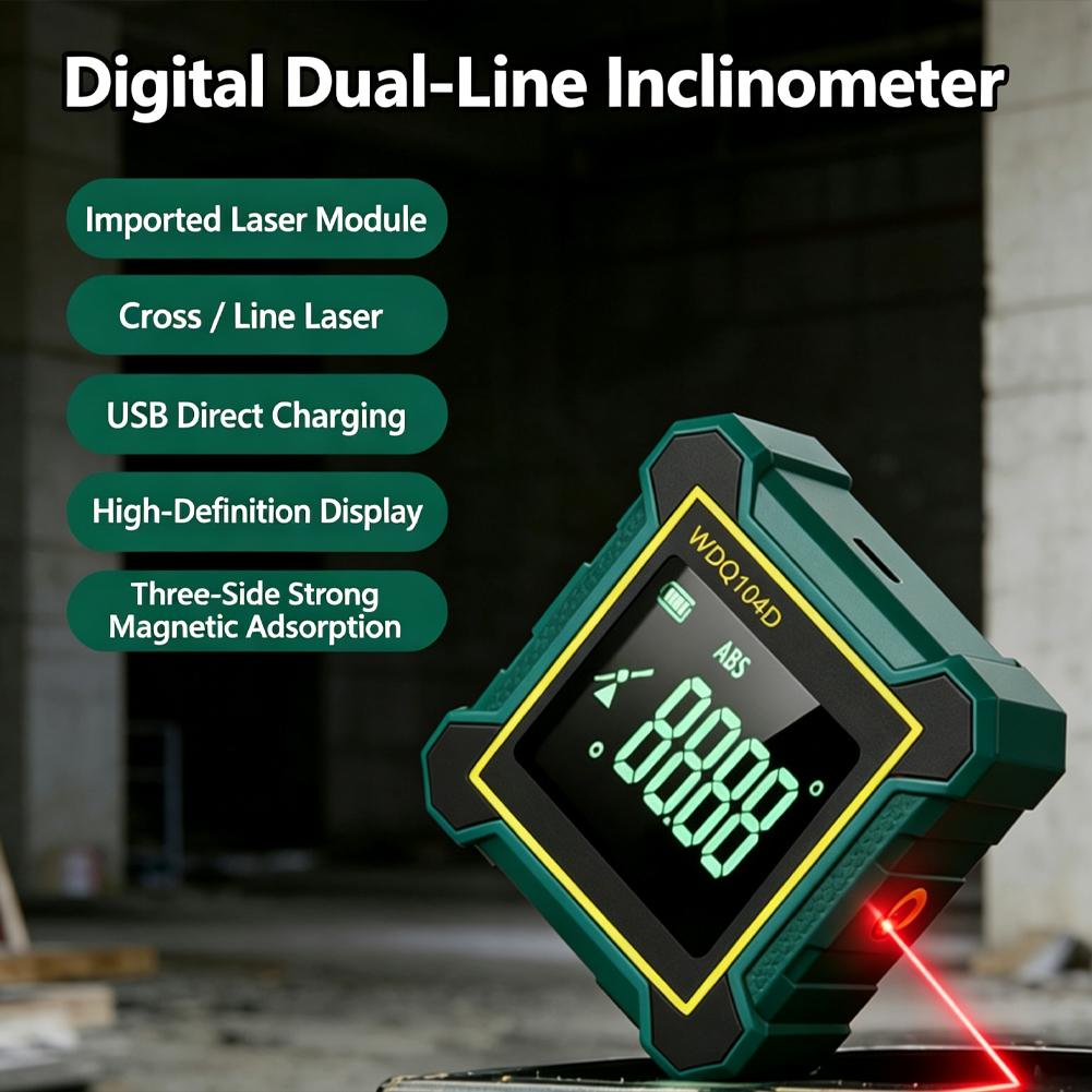 Alat Pengukur Sudut Digital, B - Stud Finder With Laser Level ulasan dan harga