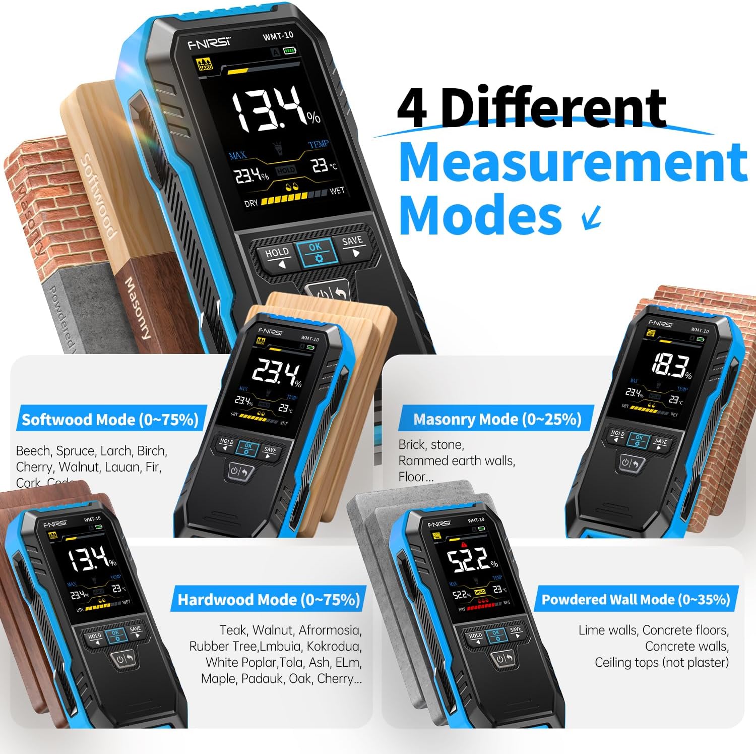 FNIRSI WMT-10 Alat Pengukur Ke - Moisture Meter Wall Wood ulasan dan harga