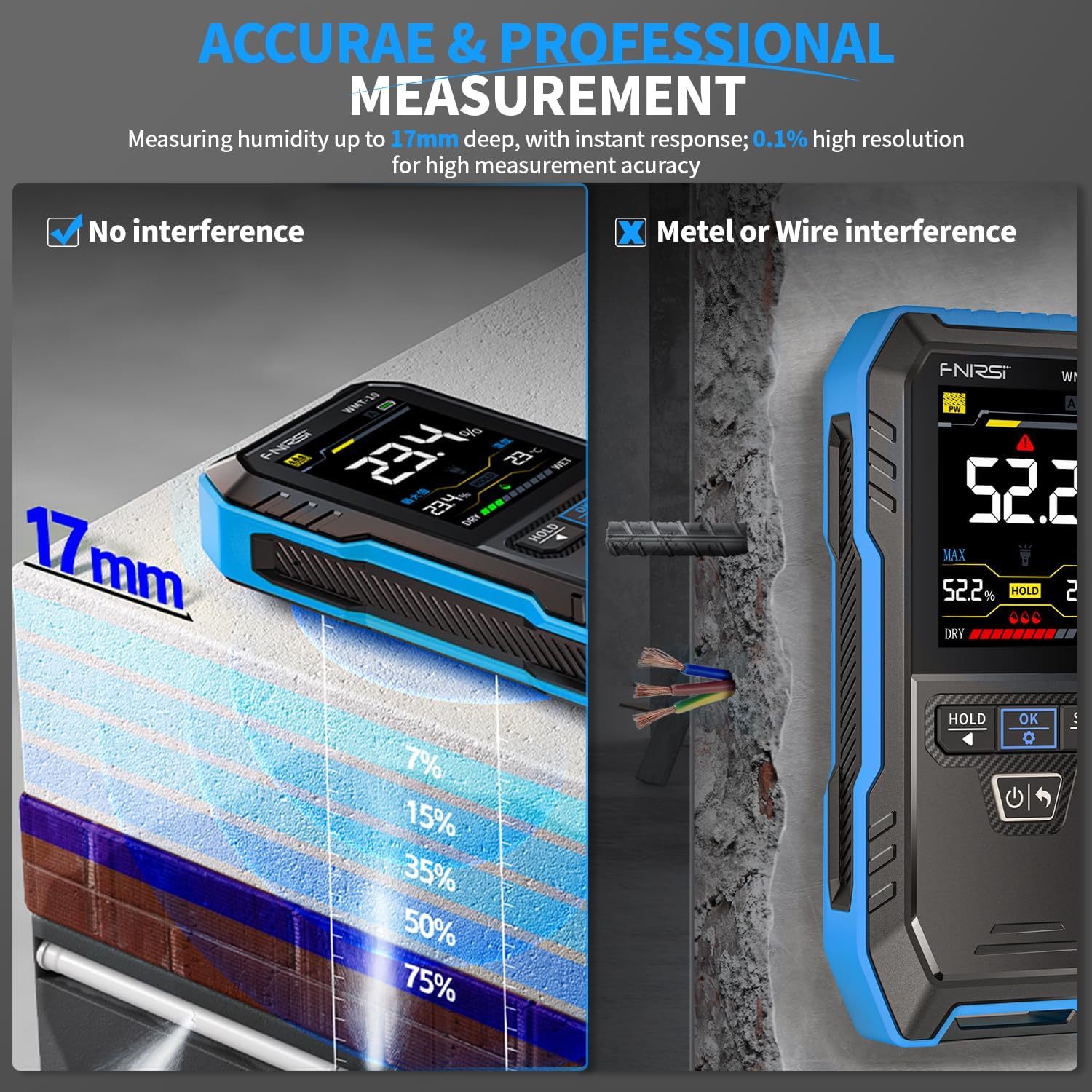 FNIRSI WMT-10 Alat Pengukur Ke - Moisture Meter Wall Wood ulasan dan harga