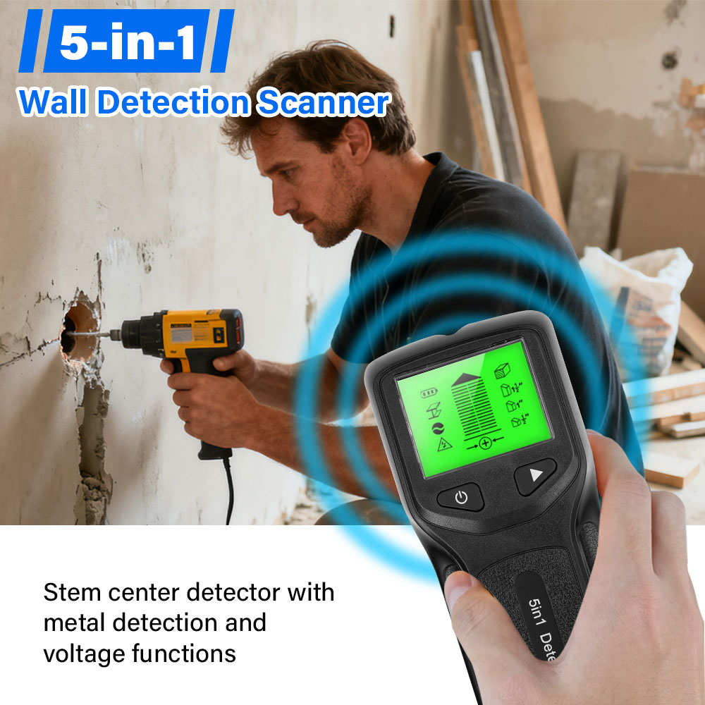 Alat Pemindai Dinding 5-in-1,  - Stud Finder Wall Scanner 5 In 1 ulasan dan harga