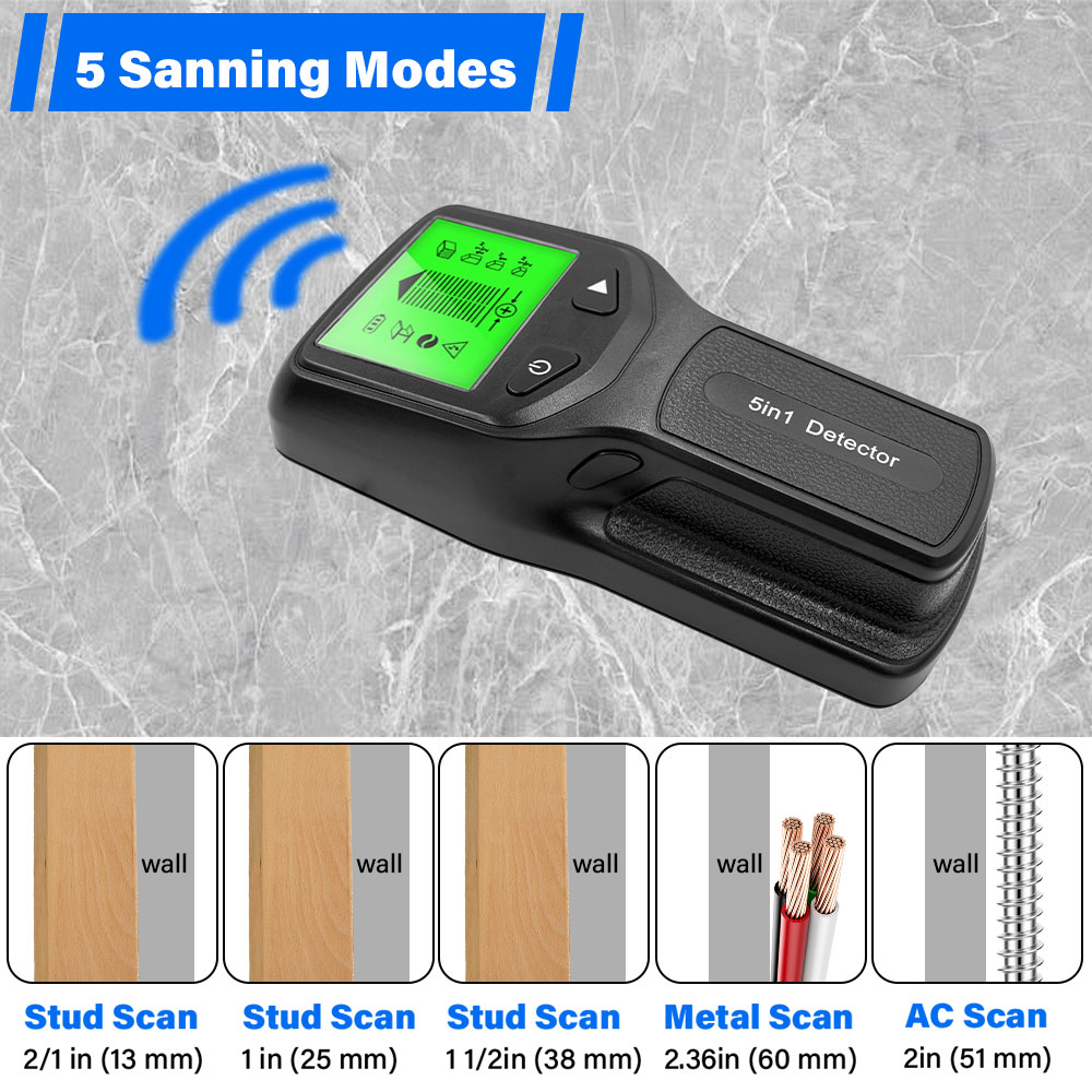 Alat Pemindai Dinding 5-in-1,  - Stud Finder Wall Scanner 5 In 1 ulasan dan harga