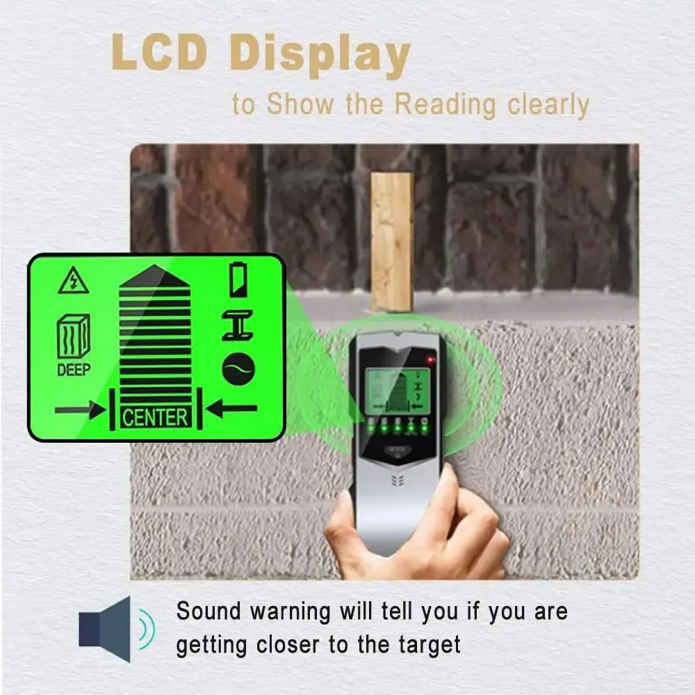 SH402 5-in-1 LCD Wall Stud Fin - Stud Finder Center Finder Edge ulasan dan harga