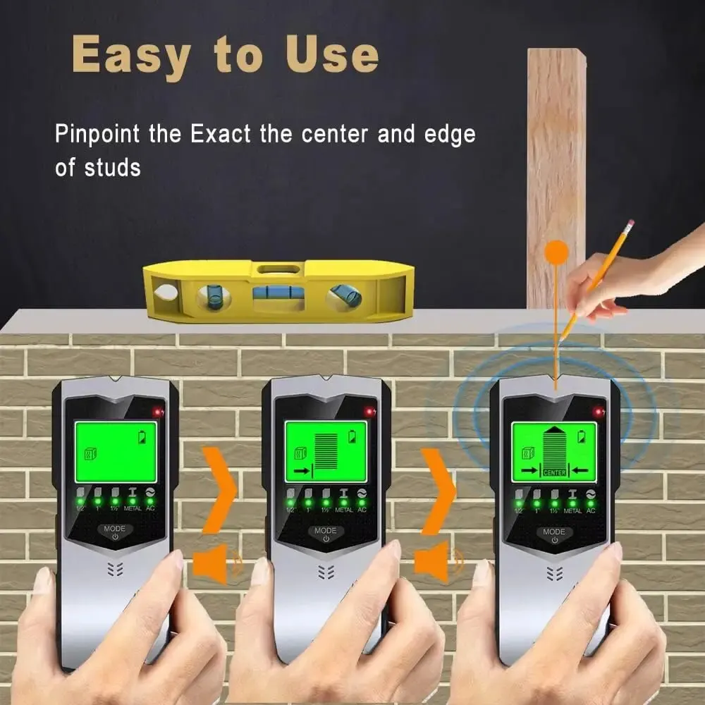 SH402 5-in-1 LCD Wall Stud Fin - Stud Finder Center Finder Edge ulasan dan harga