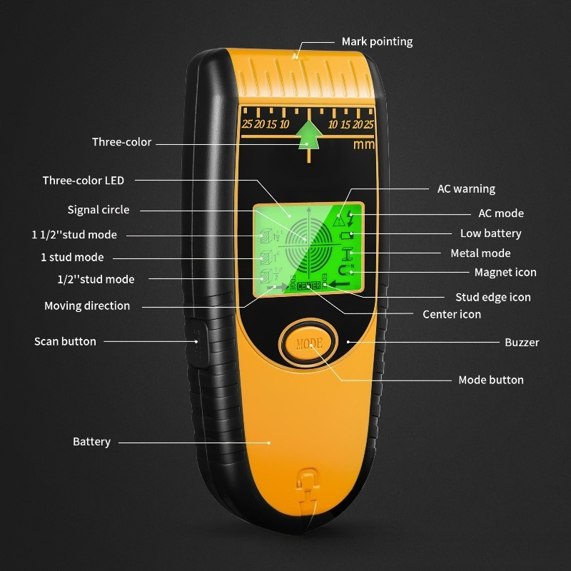 Pencari Tiang Dinding Multifun - Wall Scanner Rebar Detector ulasan dan harga