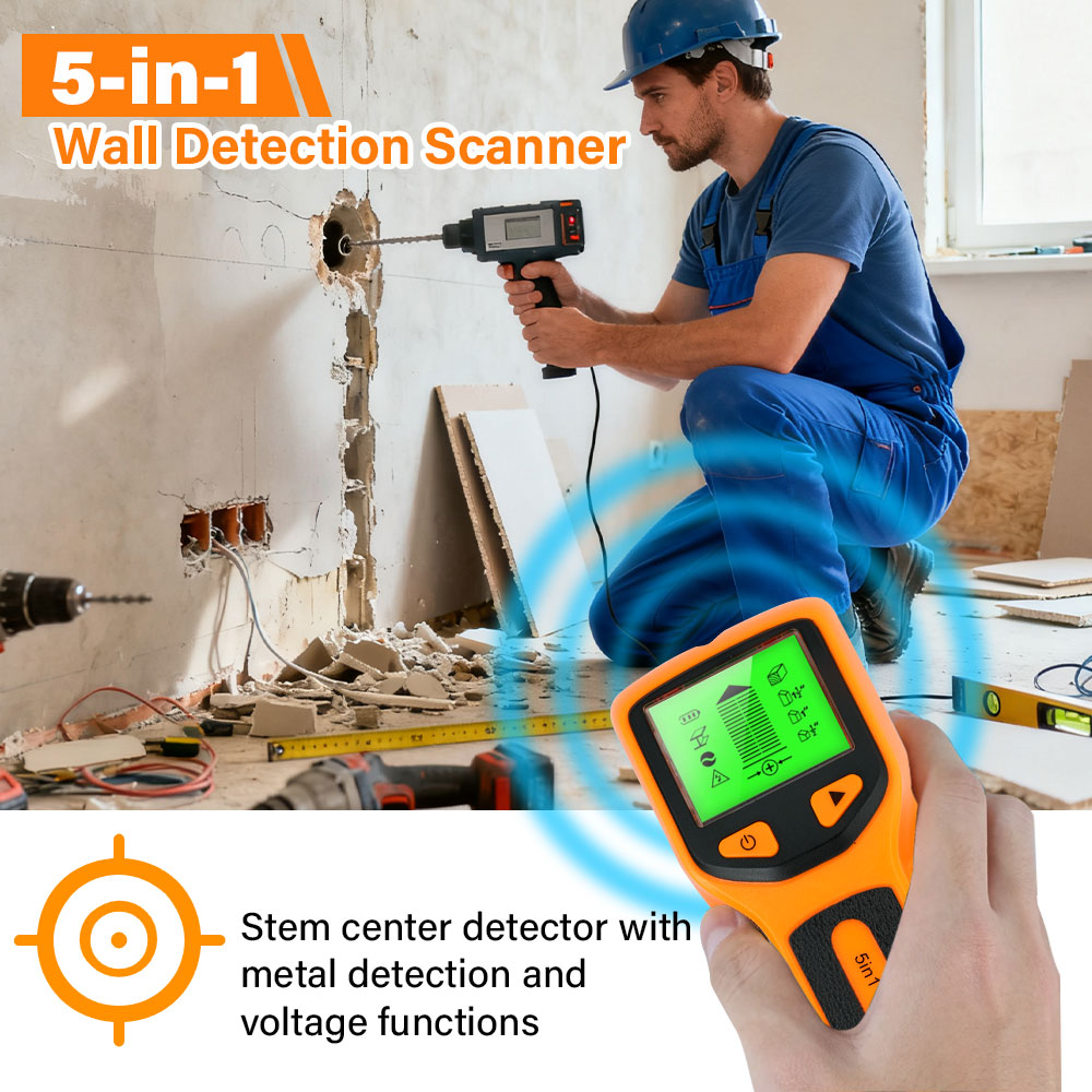 Detektor Dinding 5-in-1 Baru,  - Stud Finder Wall Scanner 5 In 1 ulasan dan harga