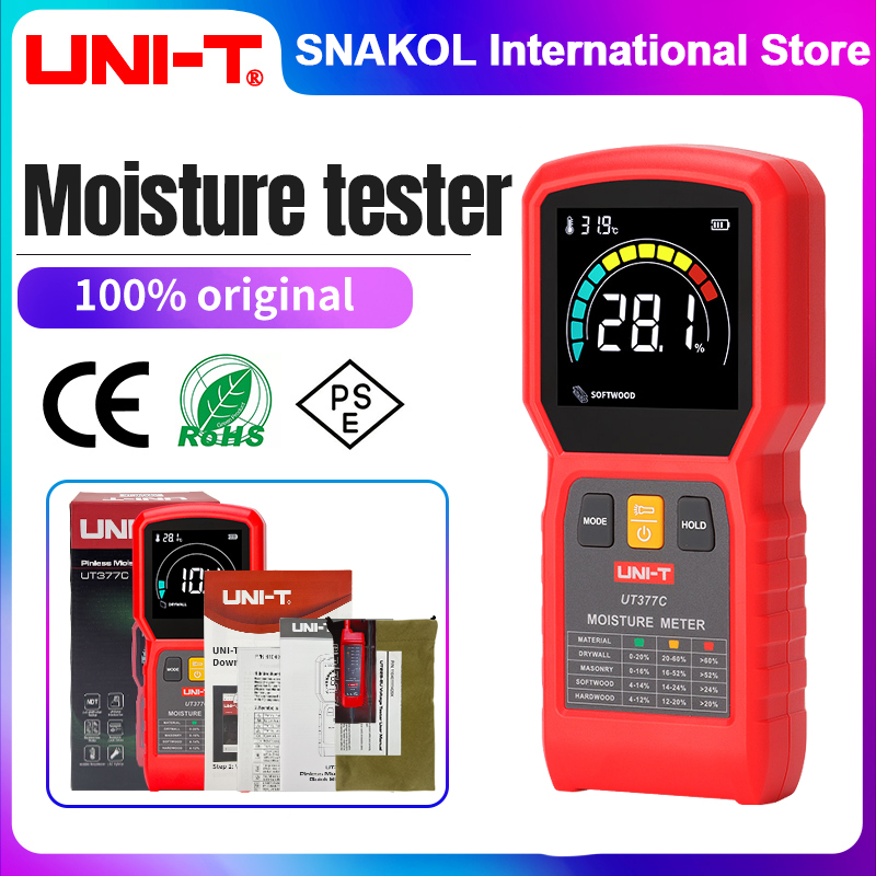 UNI-T UT377C Alat Pengukur Kel - Moisture Meter Wall Wood ulasan dan harga
