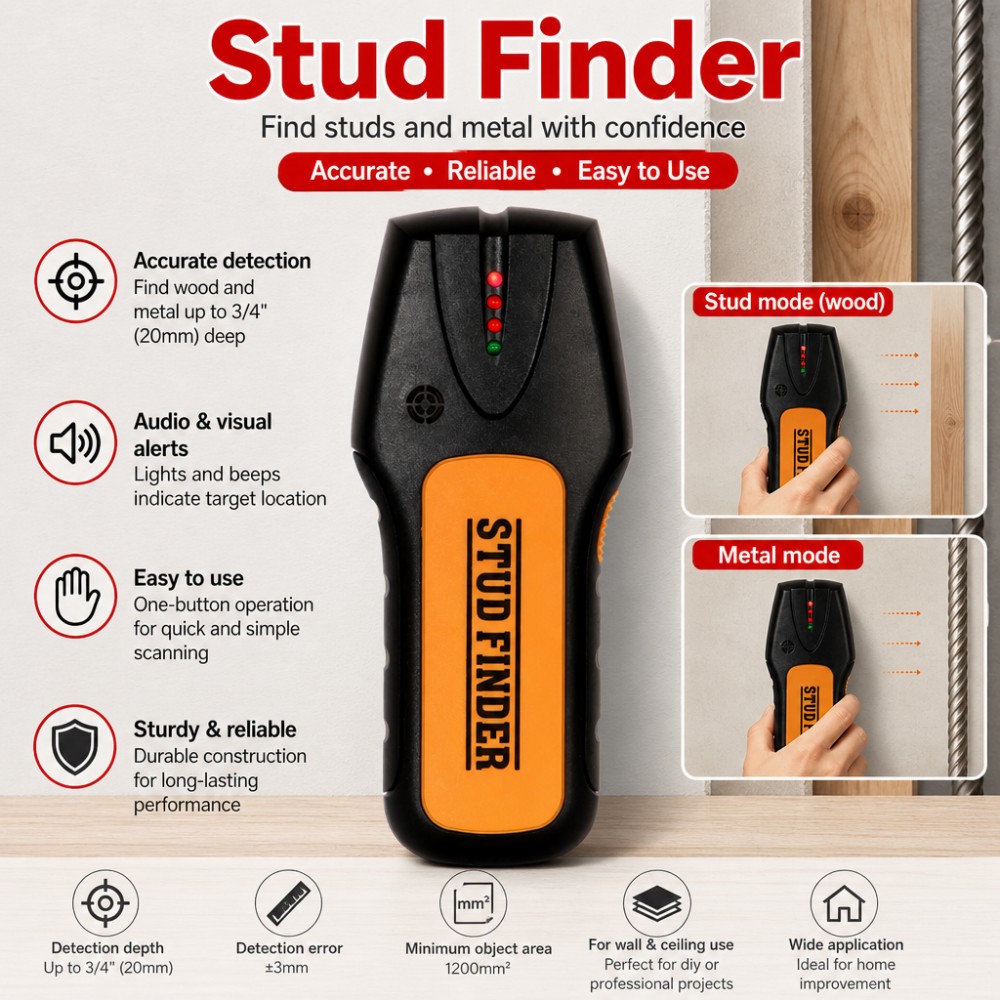 Pemindai Dinding Elektronik, D - Wall Scanner Rebar Detector ulasan dan harga