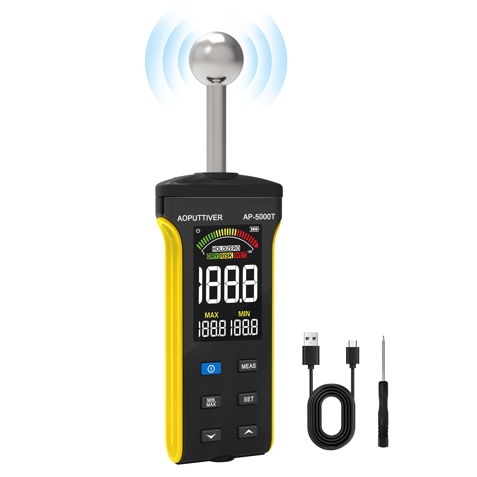 Holdpeak 5000T Pengukur Kelemb - Moisture Meter Wall Wood ulasan dan harga