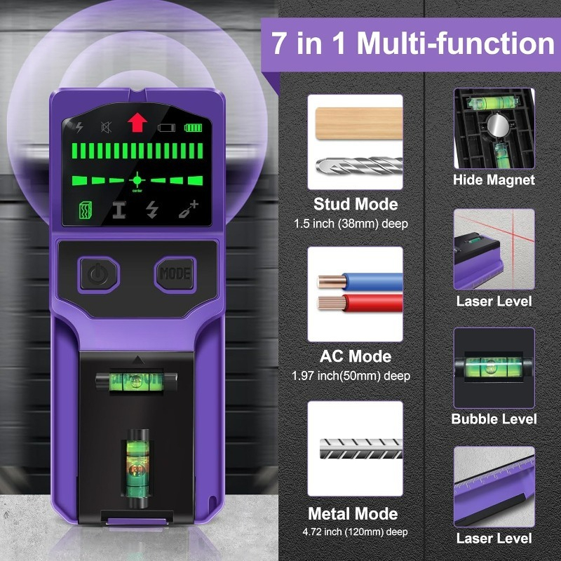 Pencari Tiang Dinding, Detekto - Stud Detector With Metal Ac Wire ulasan dan harga