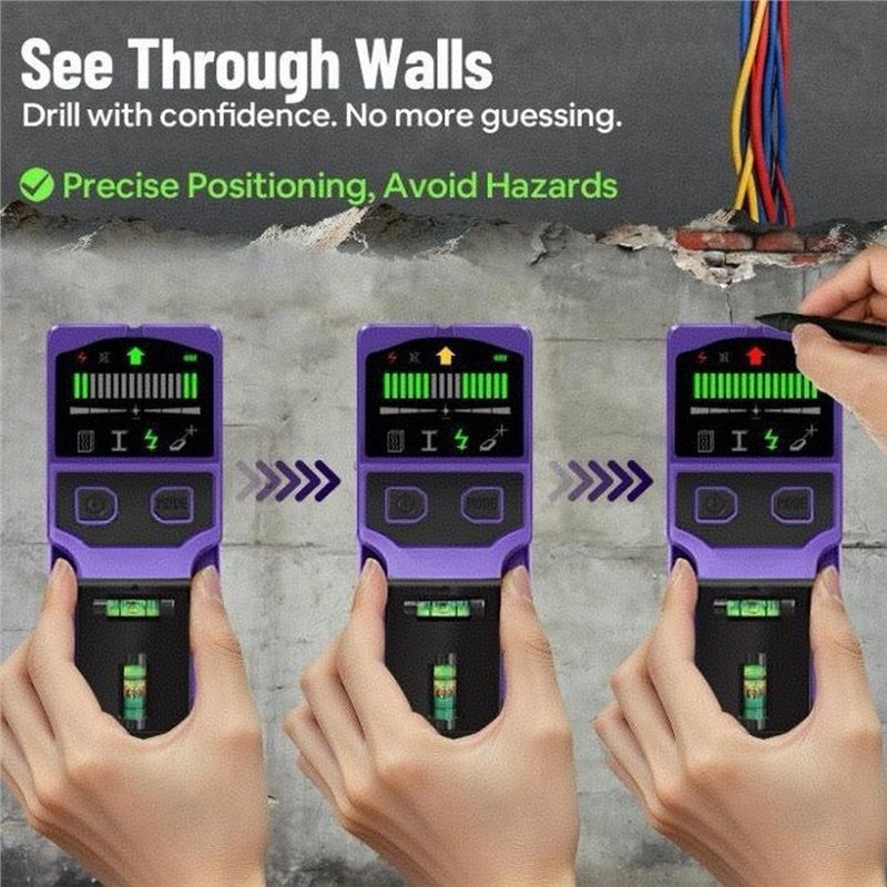 ABUH – Alat Pemindai Dinding 7 - Pipe Detector Wall Scanner ulasan dan harga
