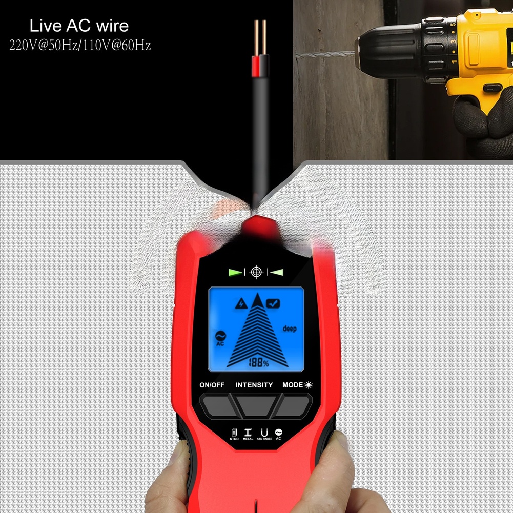 7-in-1 Alat Pemindai Dinding u - Stud Detector With Metal Ac Wire ulasan dan harga