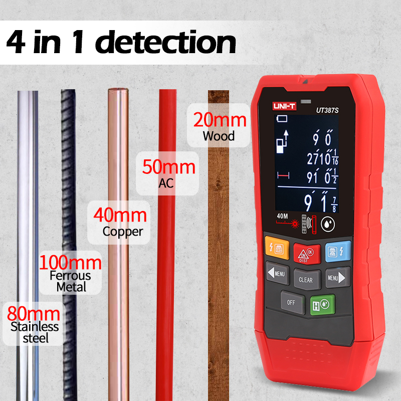 UNI-T 4 In 1 Detektor Logam UT - Stud Detector With Metal Ac Wire ulasan dan harga