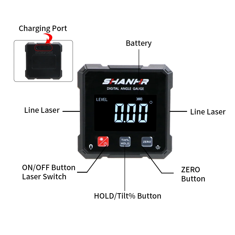 SHANHR Angle Laser Level Denga - Stud Finder With Laser Level ulasan dan harga