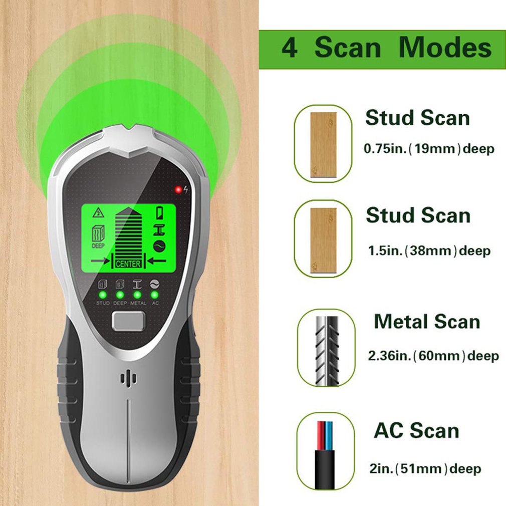 Detektor Stud 4 in 1, Pencari  - Stud Finder Center Finder Edge ulasan dan harga