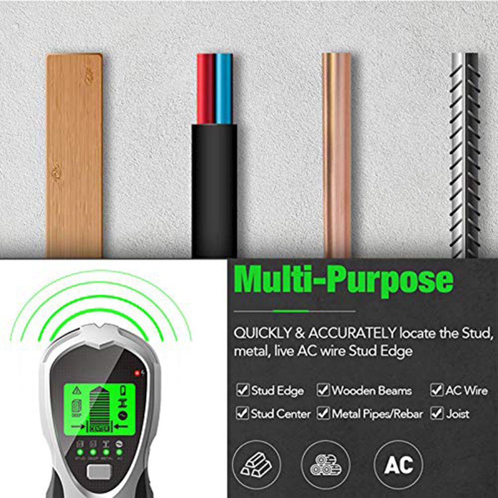 Detektor Stud 4 in 1, Pencari  - Stud Finder Center Finder Edge ulasan dan harga